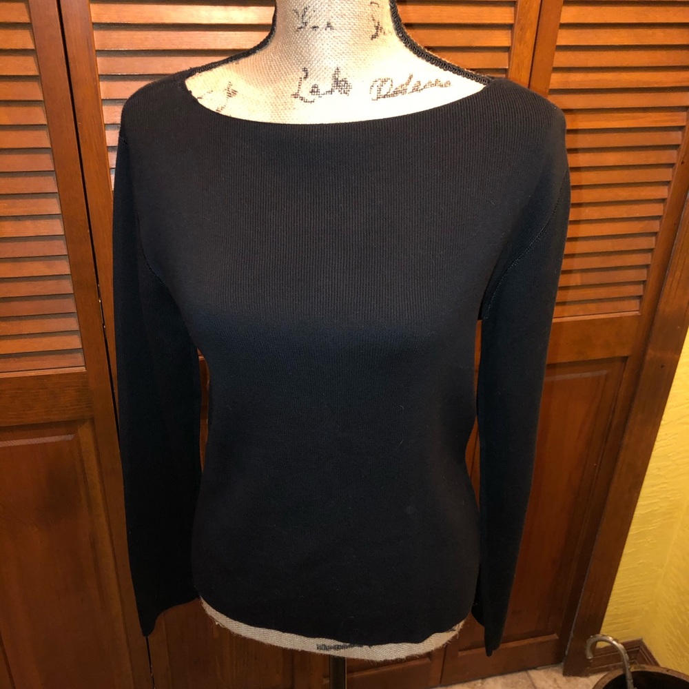 Black long sleeve sweater